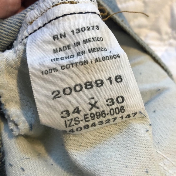 EUC Lee Jeans, regular fit, 34x30 - Picture 2 of 4